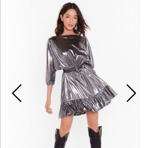 Nasty Gal Collection Metallic Dress
